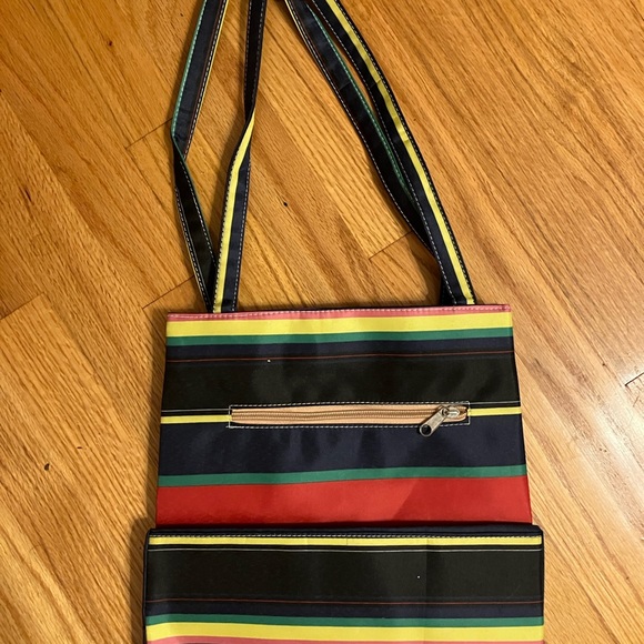 Kate Spade Multicolor Striped Canvas Tote Bag - Picture 2 of 4